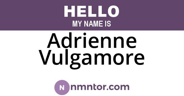 Adrienne Vulgamore