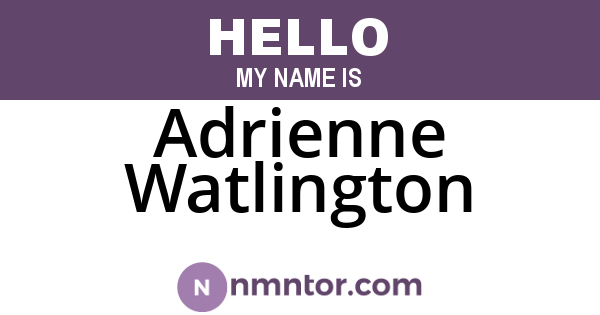 Adrienne Watlington
