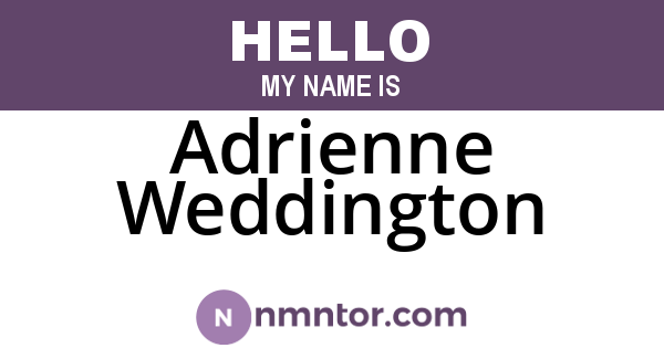 Adrienne Weddington