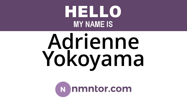 Adrienne Yokoyama
