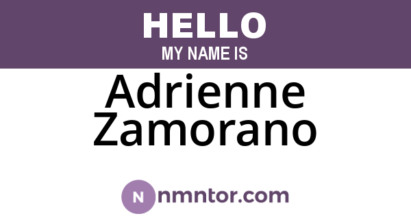 Adrienne Zamorano