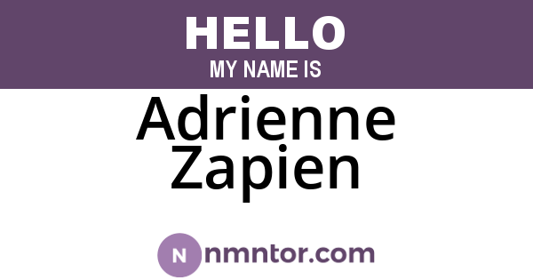 Adrienne Zapien