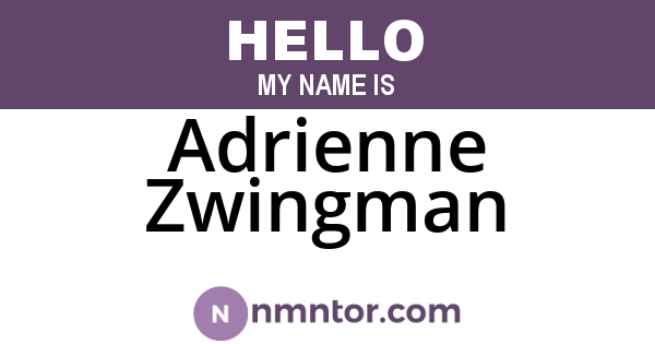 Adrienne Zwingman