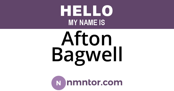 Afton Bagwell
