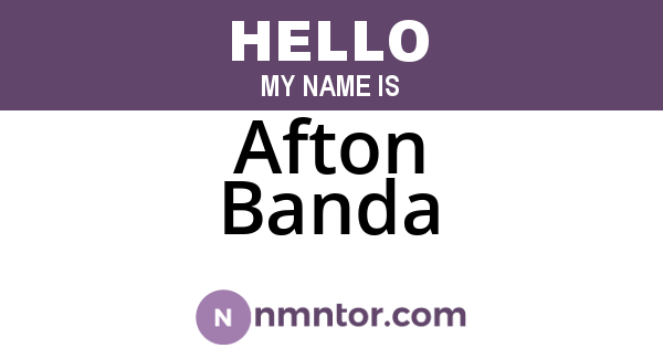 Afton Banda