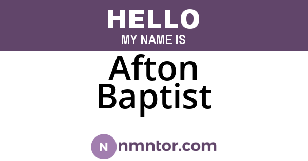 Afton Baptist