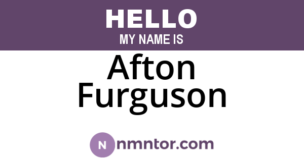 Afton Furguson