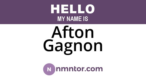 Afton Gagnon