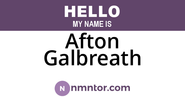 Afton Galbreath