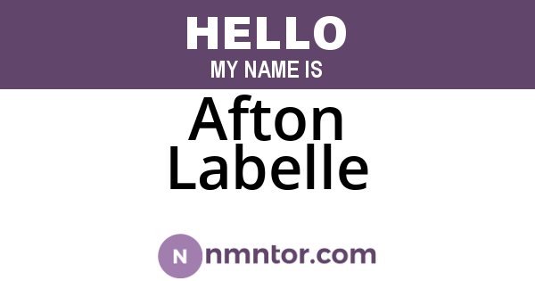 Afton Labelle