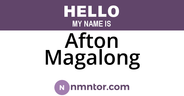 Afton Magalong
