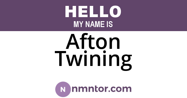 Afton Twining
