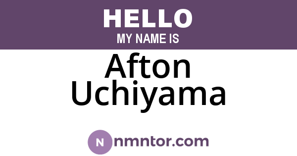 Afton Uchiyama
