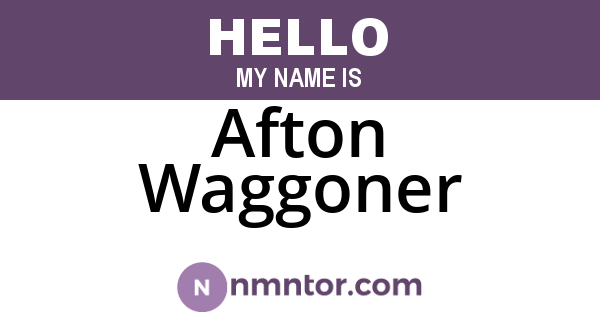 Afton Waggoner