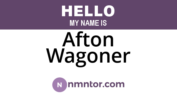Afton Wagoner