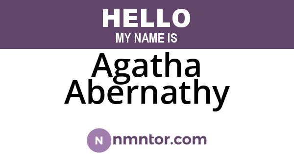 Agatha Abernathy