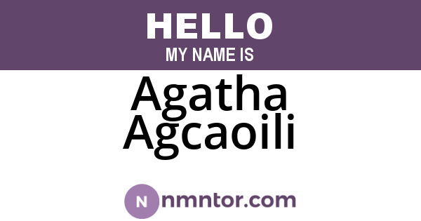 Agatha Agcaoili