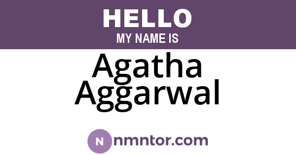 Agatha Aggarwal