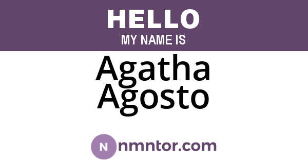 Agatha Agosto