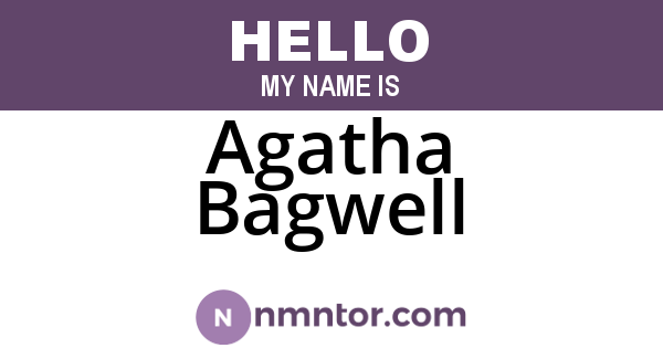 Agatha Bagwell