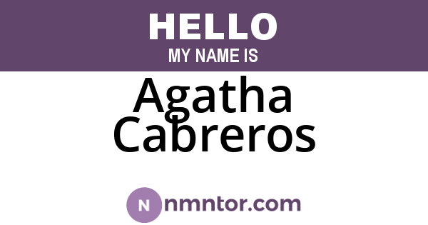 Agatha Cabreros