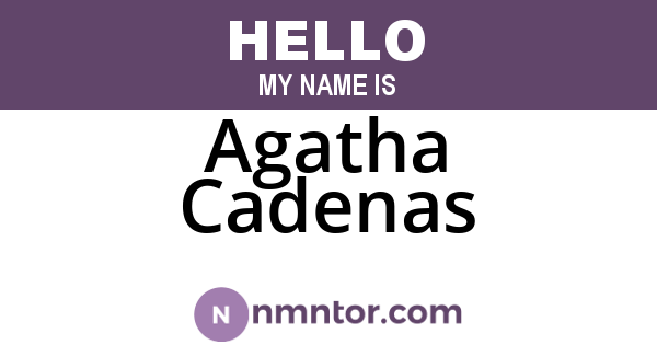 Agatha Cadenas