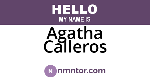 Agatha Calleros