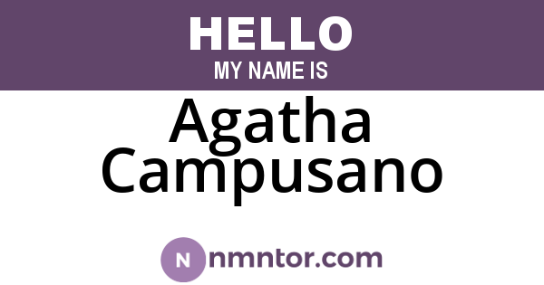 Agatha Campusano
