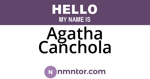 Agatha Canchola