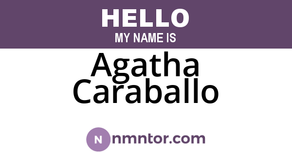 Agatha Caraballo