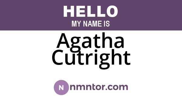 Agatha Cutright