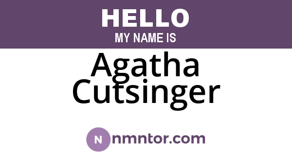 Agatha Cutsinger