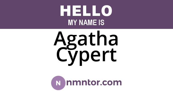 Agatha Cypert