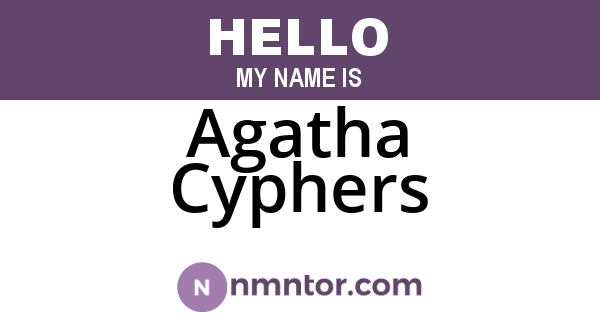 Agatha Cyphers