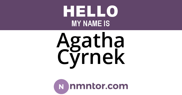 Agatha Cyrnek
