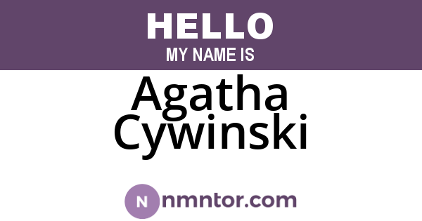 Agatha Cywinski