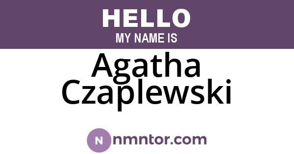 Agatha Czaplewski