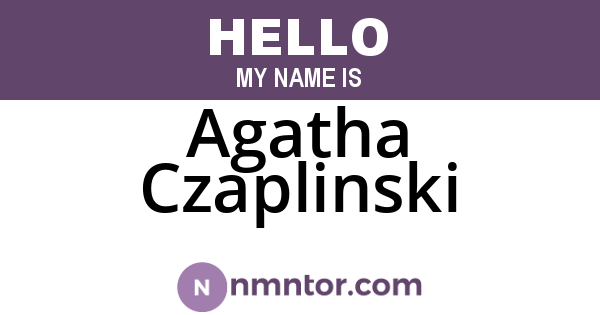 Agatha Czaplinski
