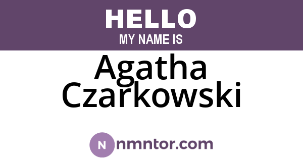 Agatha Czarkowski