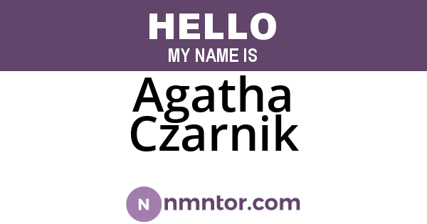 Agatha Czarnik