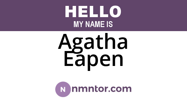 Agatha Eapen