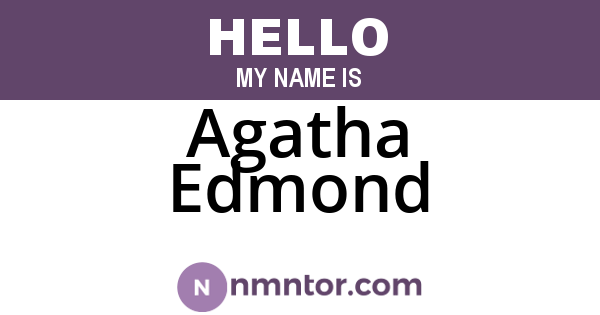 Agatha Edmond