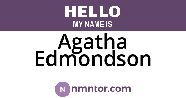 Agatha Edmondson