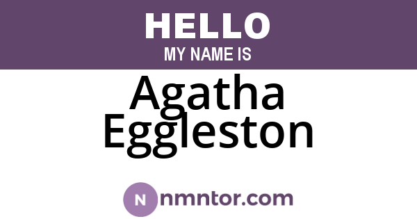 Agatha Eggleston