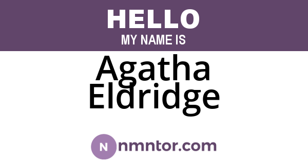 Agatha Eldridge