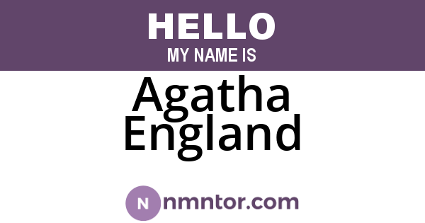 Agatha England