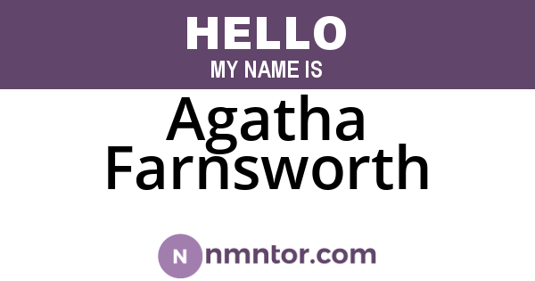 Agatha Farnsworth