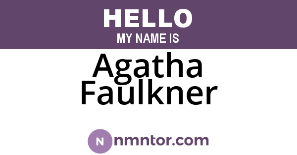 Agatha Faulkner