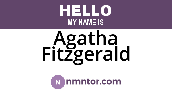 Agatha Fitzgerald
