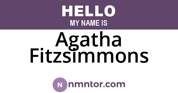 Agatha Fitzsimmons